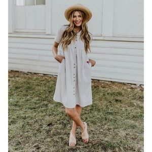 Roolee Clements Almond midi dress